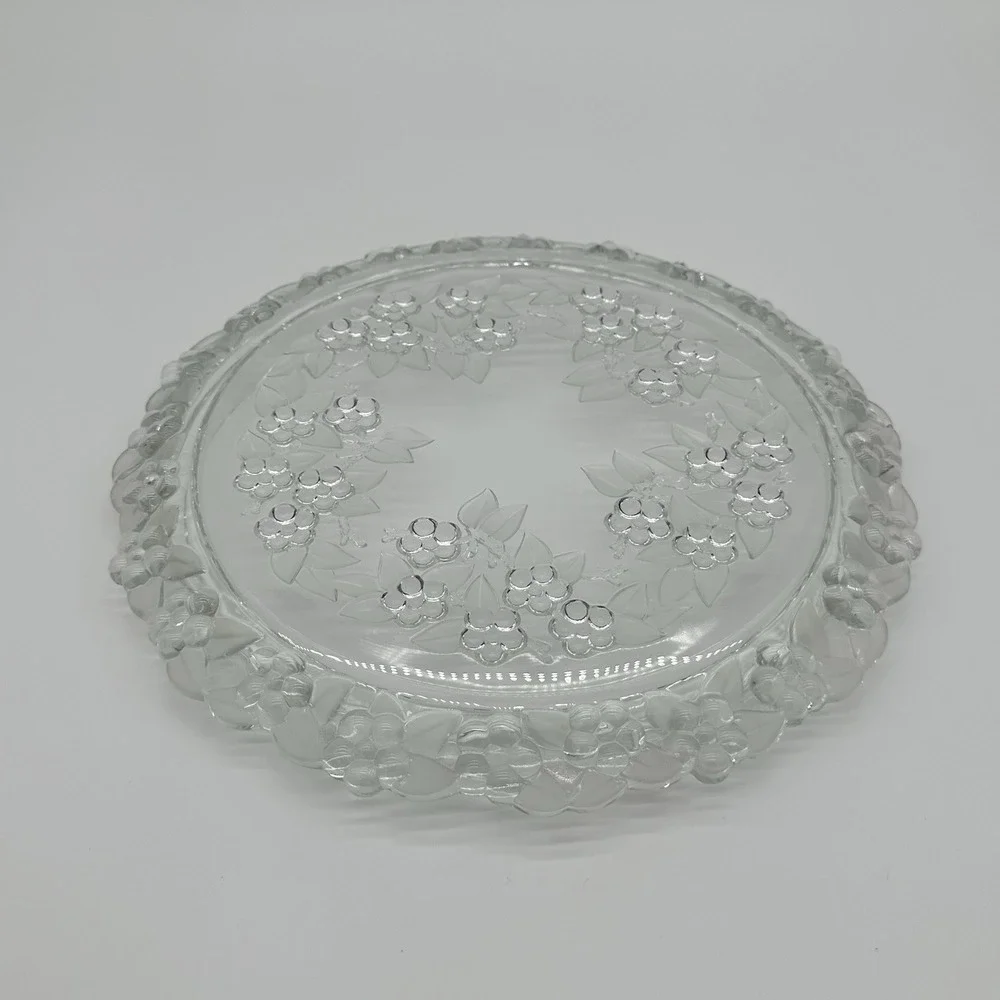 Vintage Mikasa Crystal Carmen‎ Walther Glass Serving Cake Platter